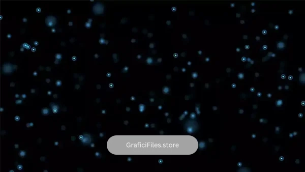 دانلود بک گراند موشن گرافیک نقاط آبی شناور Floating Blue Dots