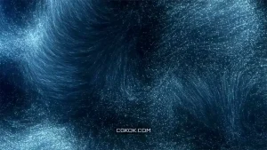 دانلود بک گراند موشن گرافیک فیبر نوری درخشان Fluorescent Nanomaterial Fibers Loop