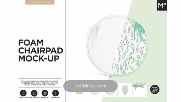 دانلود موکاپ دم کنی آشپزخانه Foam Chairpad Mock-up Generator