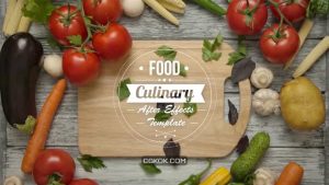 پروژه افترافکت تایتل آشپزی Food And Culinary Titles