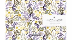 دانلود کلیپ آرت و پترن آبرنگی جنگل Forest Colors Watercolor Pattern