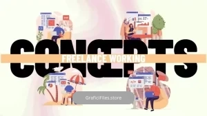 پروژه افترافکت موشن گرافیک شغل آزاد Freelance Working – Scene Situation