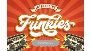 دانلود فونت انگلیسی دست نویس Funkies Bold Script Font