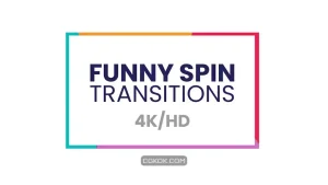 دانلود پریست افترافکت ترانزیشن Funny Spin Transitions