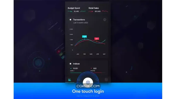 دانلود رابط کاربری اپلیکیشن امور مالی Future Finance Mobile App