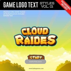 دانلود استایل آماده لوگو Game Logo Text Styles