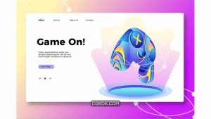 دانلود تصاویر لندینگ پیج و بنر بازی Game On – Banner & Landing Page