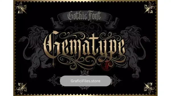 دانلود فونت انگلیسی تاتو Gematype
