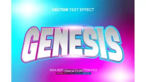 دانلود افکت متن بازی Genesis Gamers Editable Text Effect