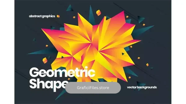 دانلود وکتور بک گراند اشکال هندسی Geometric Shape Backgrounds