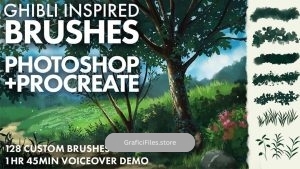 دانلود براش Ghibli برای فتوشاپ و Procreate