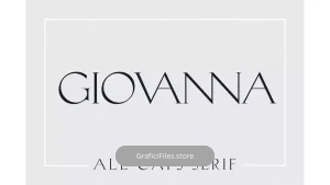 دانلود فونت انگلیسی کلاسیک Giovanna – Luxury Serif