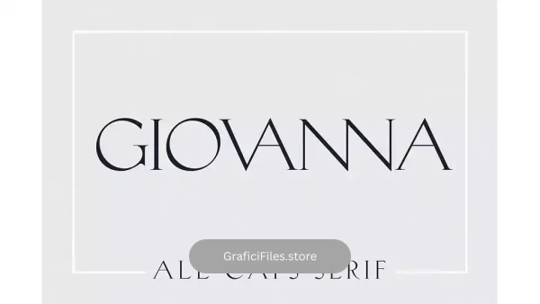 دانلود فونت انگلیسی کلاسیک Giovanna – Luxury Serif