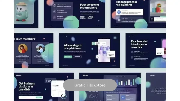 دانلود قالب پاورپوینت Glassmorphism PowerPoint Presentation Template