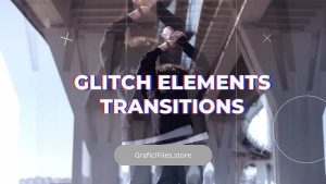 پروژه پریمیر ترانزیشن Glitch Elements Transitions