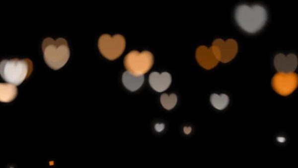 دانلود بک گراند موشن گرافیک قلب Glowing Hearts Overlays