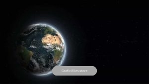 دانلود فوتیج دور شدن از کره زمین Going Farther Away From Earth