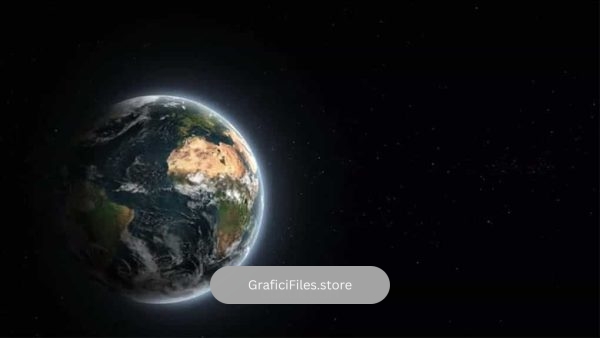 دانلود فوتیج دور شدن از کره زمین Going Farther Away From Earth