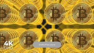 دانلود فوتیج بیت کوین Golden Bitcoins
