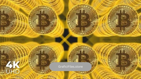 دانلود فوتیج بیت کوین Golden Bitcoins