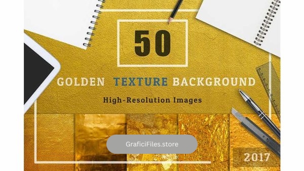 دانلود تکسچر صفحه فلزی طلایی رنگ Golden Texture Background Set1