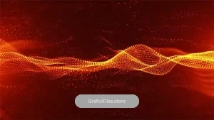دانلود بک گراند موشن گرافیک امواج طلایی Golden Wavy Background Loop