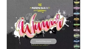 دانلود استایل متن گرافیتی Graffiti Text Effects – 10 PSD – vol 3