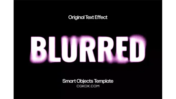 دانلود افکت متن تار Grainy Blurred Text Effect