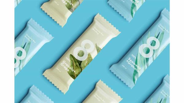 دانلود موکاپ بسته بندی گرانولا Granola Bar Mockup