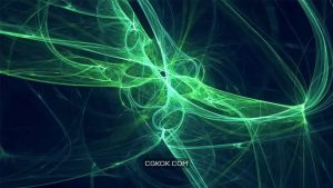 دانلود بک گراند موشن گرافیک Green Fractal Swirl