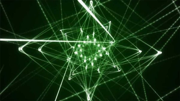 دانلود بک گراند موشن گرافیک Green Star Laser VJ Background