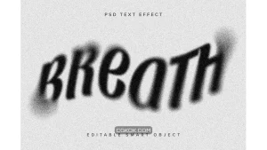 دانلود افکت متن گرانج Grunge Dissolving PSD Text Effect