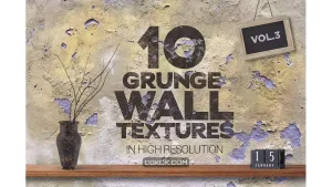 دانلود تکسچر دیوار گرانج Grunge Wall Textures x10 vol3