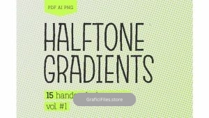 دانلود تکسچر نقطه ایی Halftone Gradients Vol.1