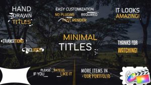 پروژه آماده فاینال کات تایتل Hand-Drawn Minimal Titles