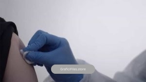 فوتیج تزریق واکسن Hand Preparing An Arm For Injection
