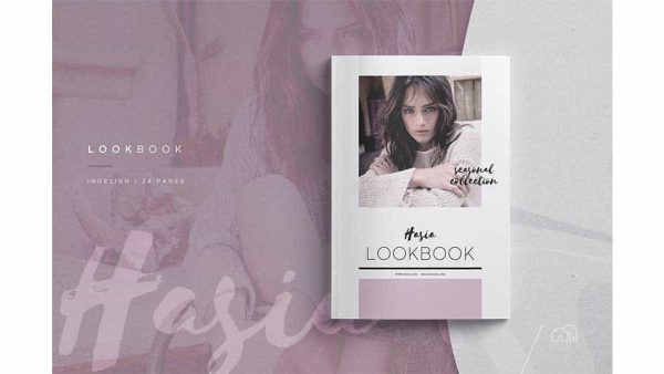 دانلود قالب آماده ایندیزاین کتاب Hasia – Lookbook
