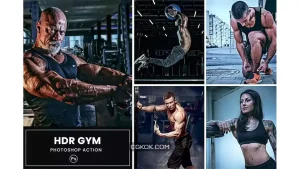 دانلود اکشن فتوشاپ باشگاه HDR Gym Photoshop Action
