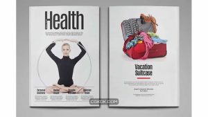 دانلود قالب ایندیزاین مجله سلامت Health Magazine Template
