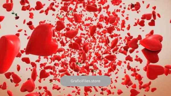 دانلود فوتیج قلب Hearts Reveal