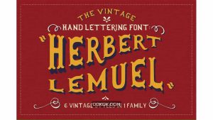 دانلود فونت انگلیسی Herbert Lemuel