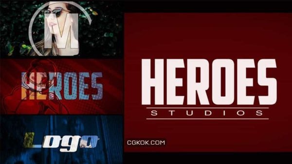 پروژه افترافکت نمایش لوگو اینترو قهرمانی Heroes Logo Intro