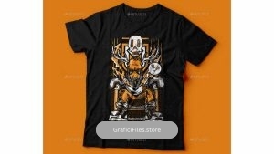 دانلود وکتور تیشرت Hipster-Deer T-Shirt Design