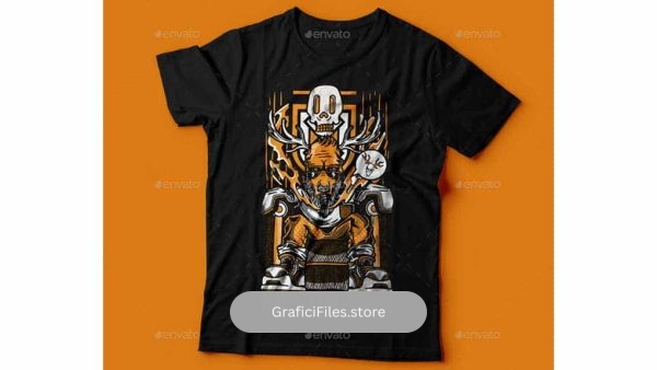 دانلود وکتور تیشرت Hipster-Deer T-Shirt Design