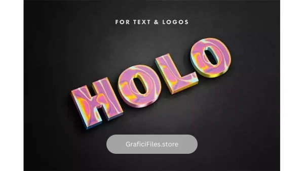 دانلود افکت متن هولوگرام Holographic Goo Effect