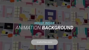 پروژه افترافکت بک گراند موشن گرافیک داخل خانه House Inside – Animation Background
