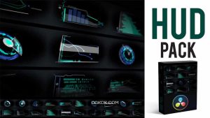 پروژه داوینچی ریزالو اجزای صفحه نمایش پیشرفته HUD Elements Pack
