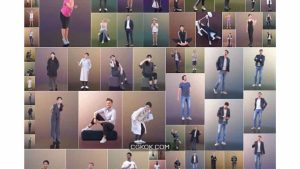 دانلود مدل سه بعدی انسان برای سینمافوردی از 3D People