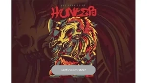 دانلود وکتور تیشرت Hunter