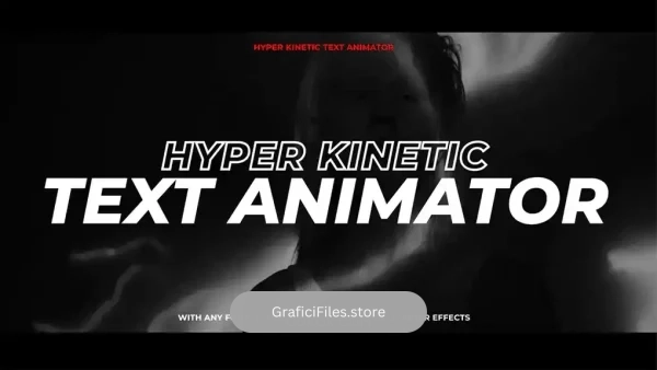دانلود پریست متن افترافکت Hyper Kinetic Text Animator